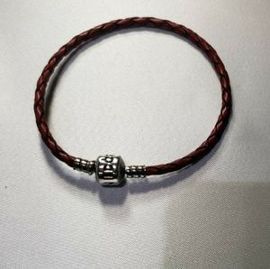 Pandora Jewelry - Pandora red leather bracelet Pandora Jewelry - Pandora red leather bracelet